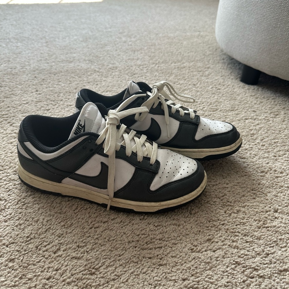 Nike Women’s Black and White Low-Top Sneakers with Cream Accents